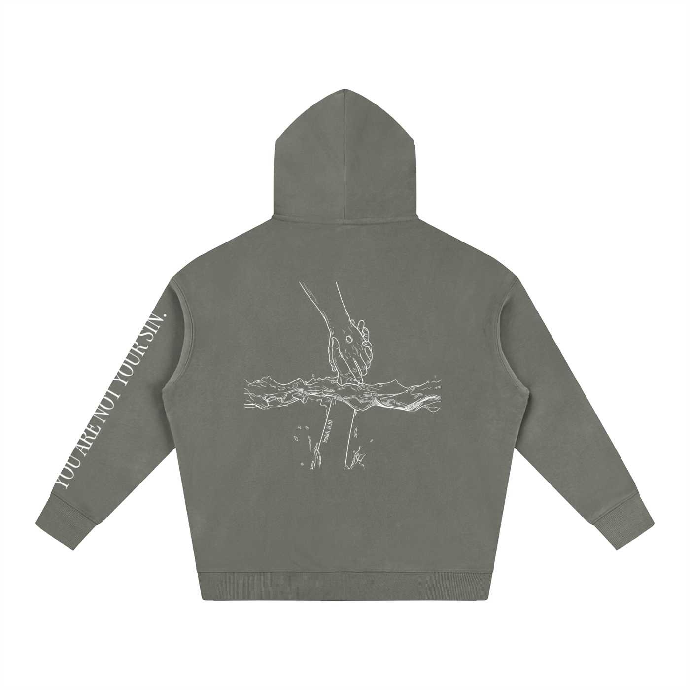 Oversize Fleeced Hoodie: Mental Health/Doubt