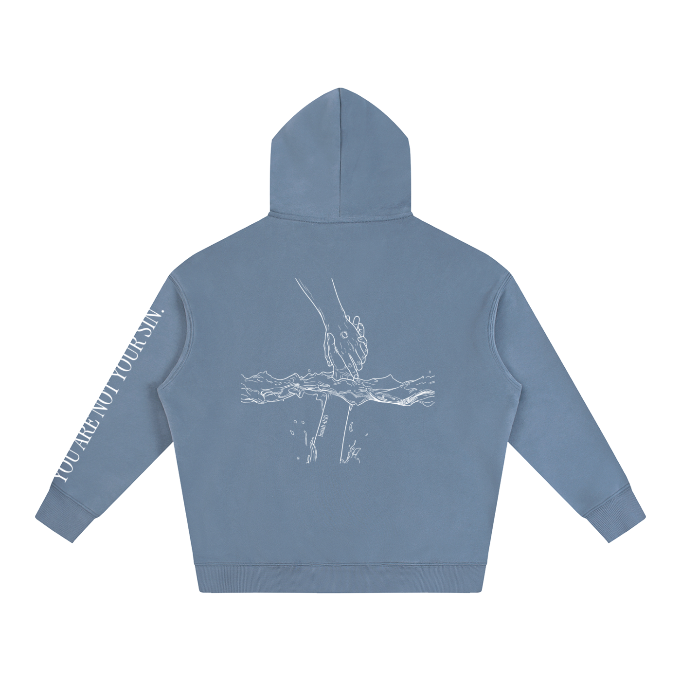 Oversize Fleeced Hoodie: Mental Health/Doubt