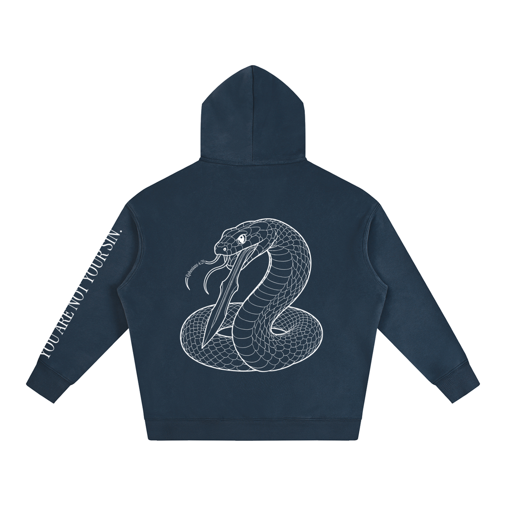 Oversize Fleeced Hoodie: Sins of the Tongue
