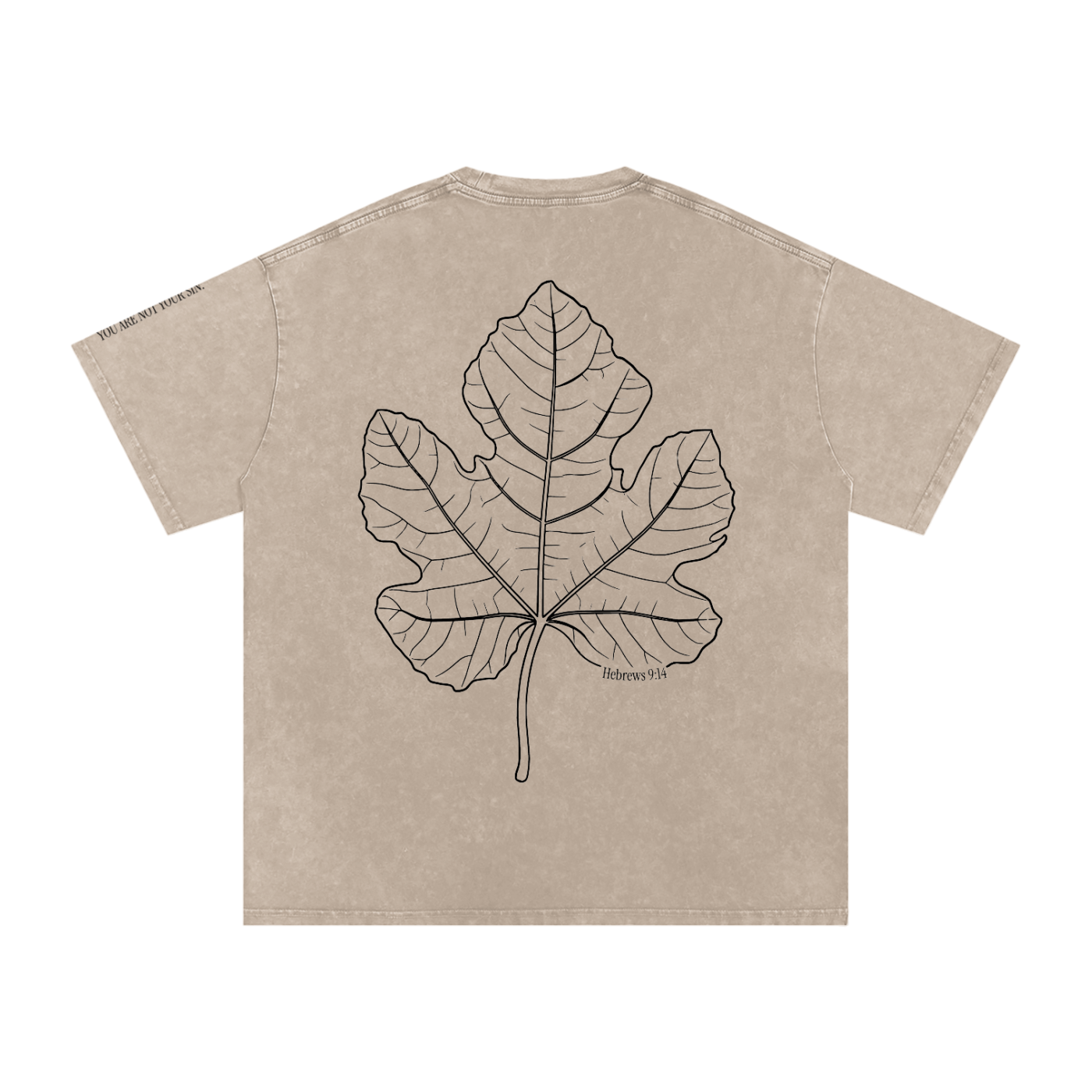 Snow Washed Oversized Cotton T-Shirt: Shame
