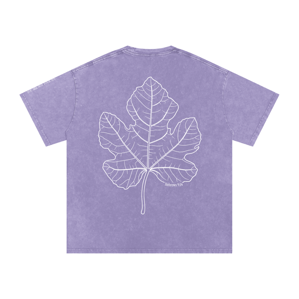 Snow Washed Oversized Cotton T-Shirt: Shame