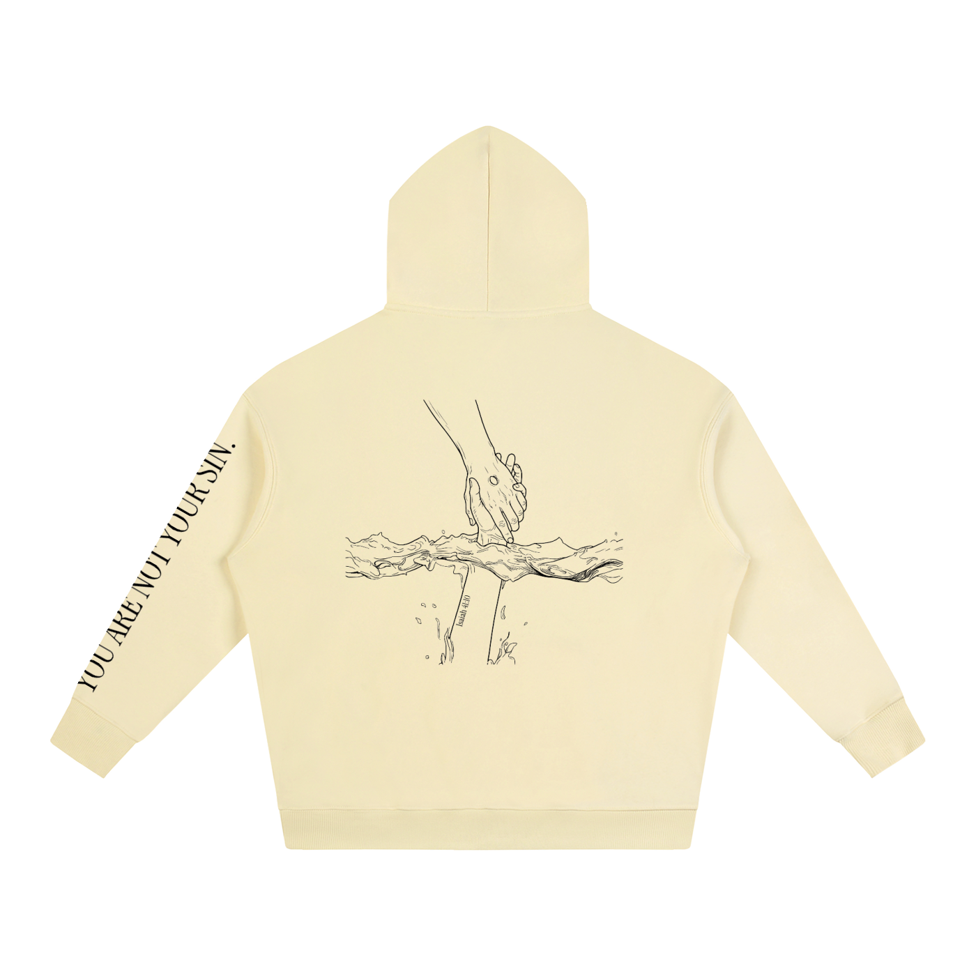 Oversize Fleeced Hoodie: Mental Health/Doubt