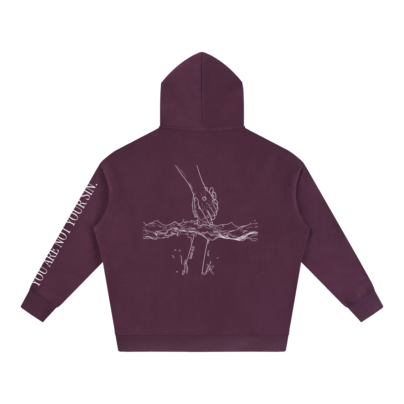 Oversize Fleeced Hoodie: Mental Health/Doubt