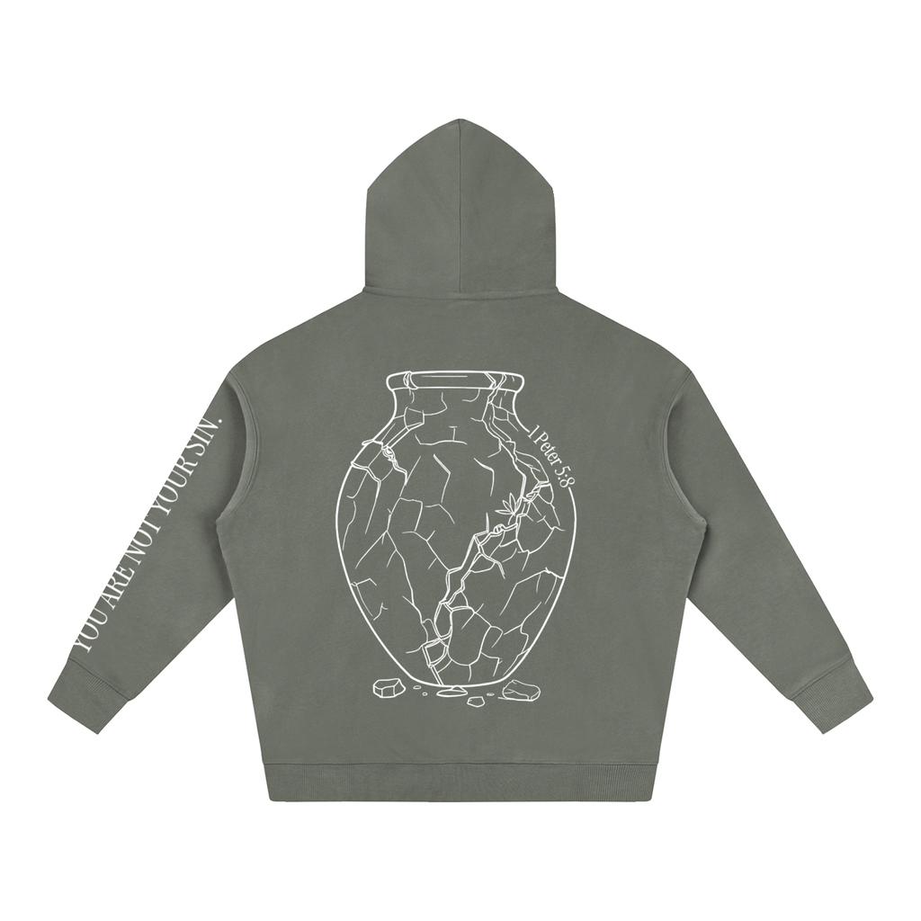Oversize Fleeced Hoodie: Sobriety
