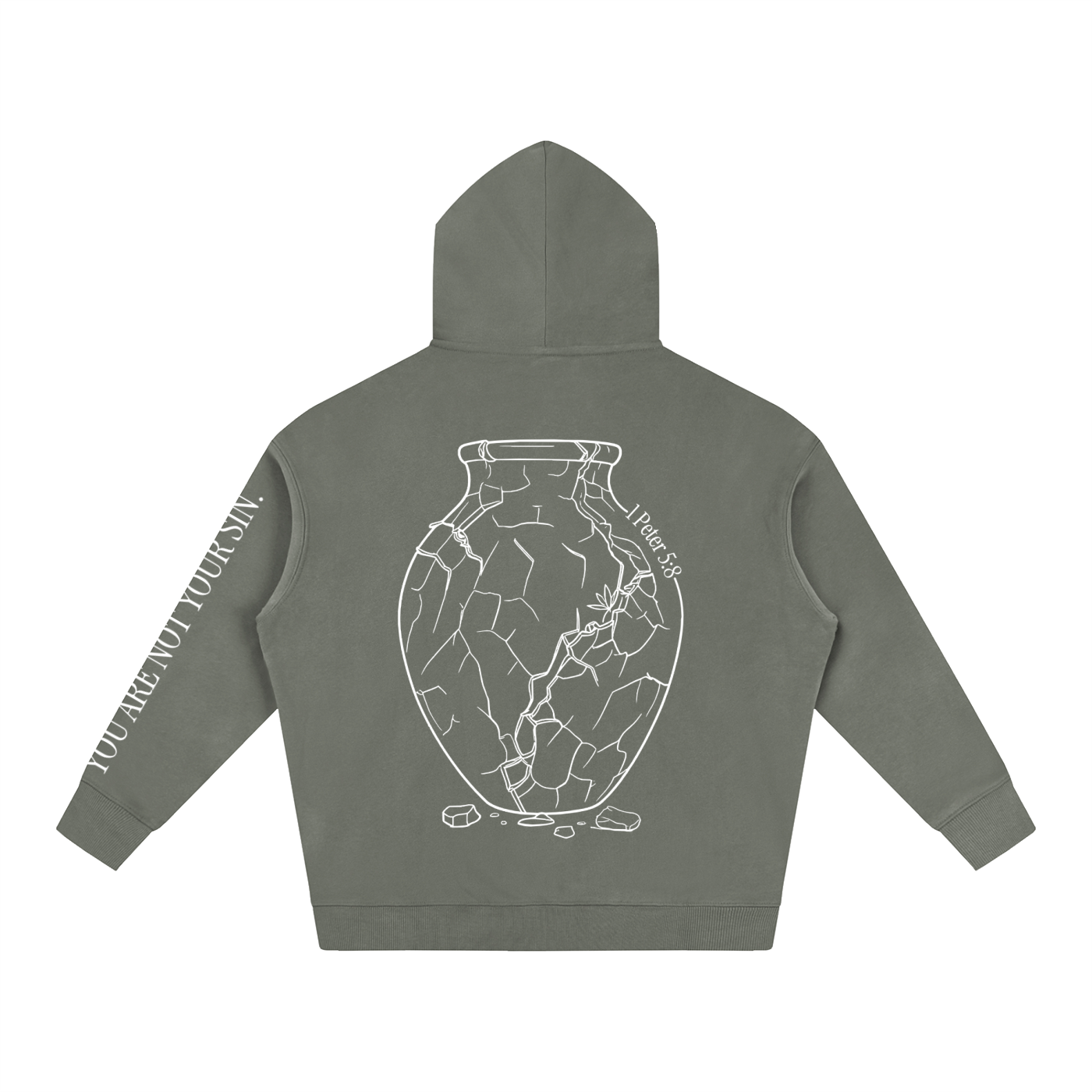 Oversize Fleeced Hoodie: Sobriety