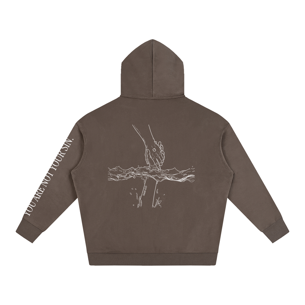 Oversize Fleeced Hoodie: Mental Health/Doubt
