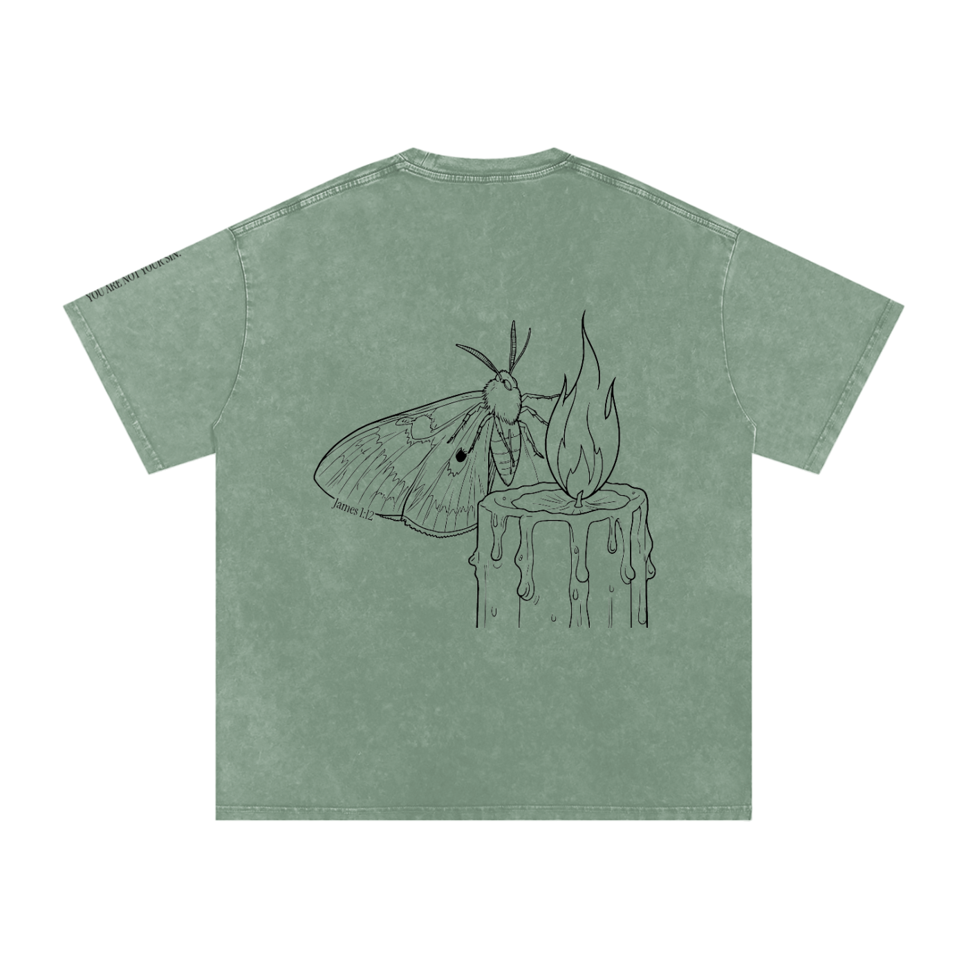 Snow Washed Oversized Cotton T-Shirt: Lust
