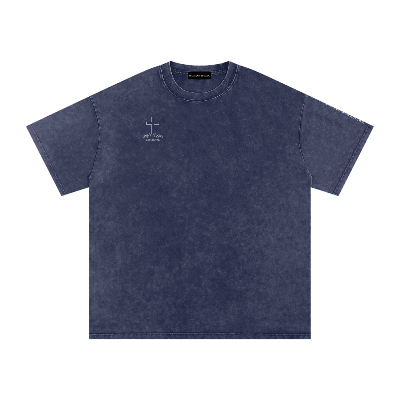 Sins of the Tongue Collection: Snow Washed Oversized Cotton T-Shirt