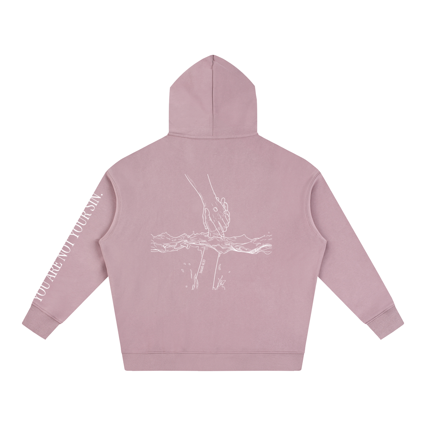 Oversize Fleeced Hoodie: Mental Health/Doubt