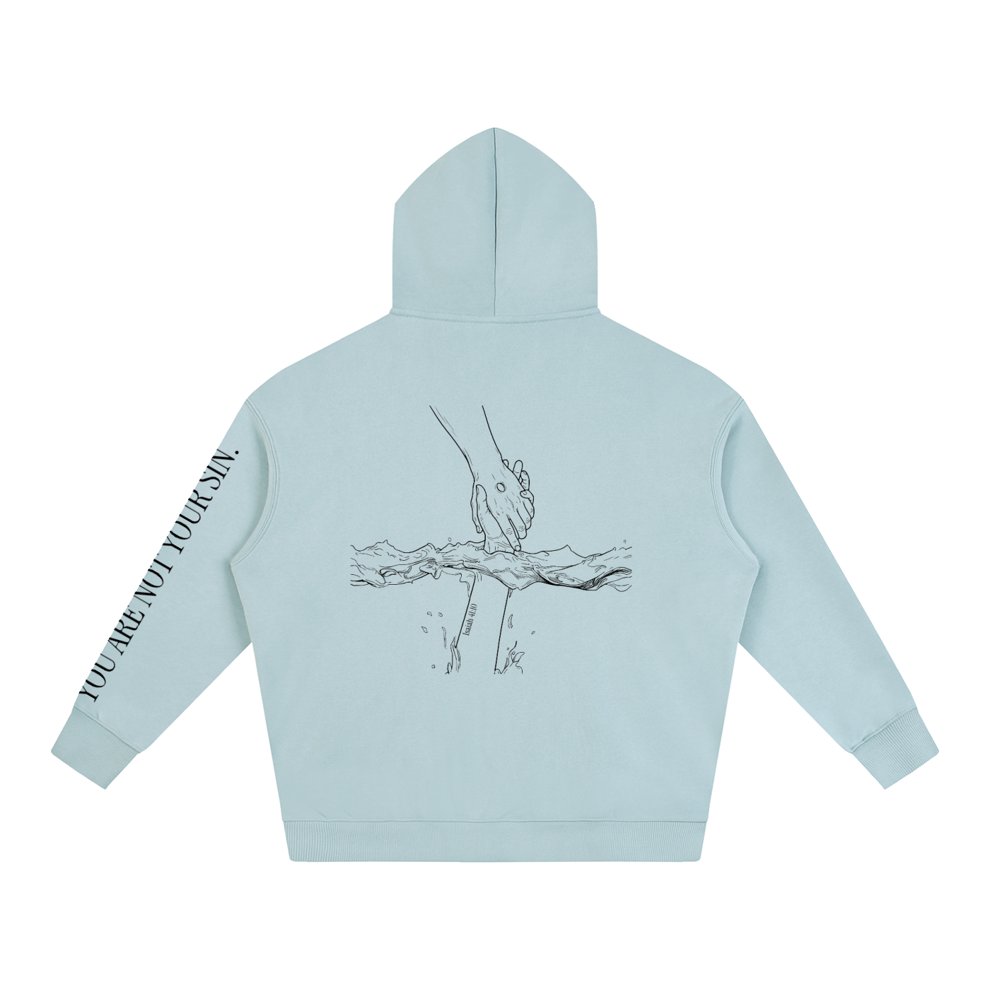 Oversize Fleeced Hoodie: Mental Health/Doubt