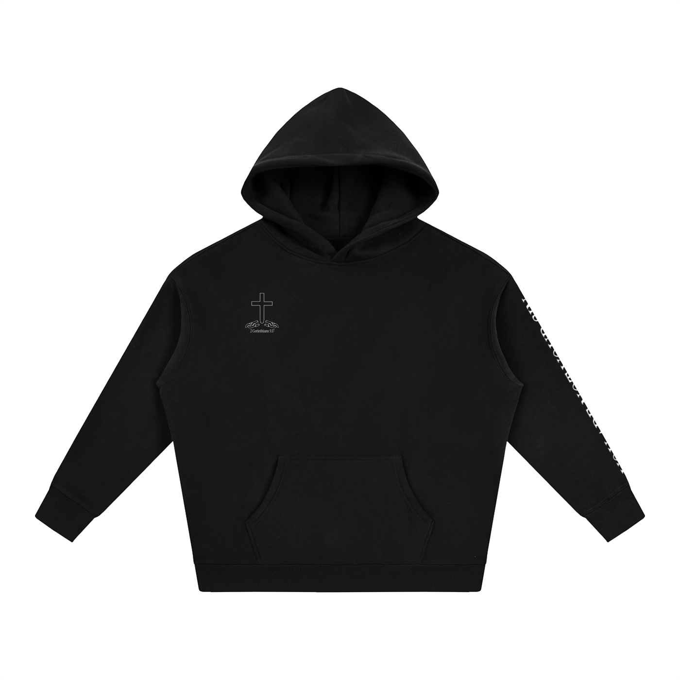 Oversize Fleeced Hoodie: Mental Health/Doubt