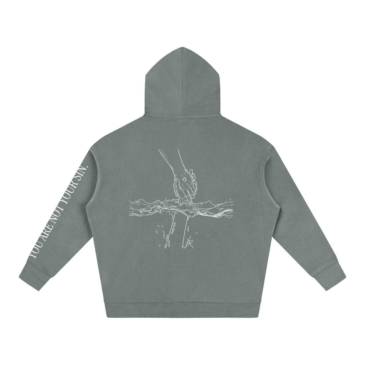 Oversize Fleeced Hoodie: Mental Health/Doubt