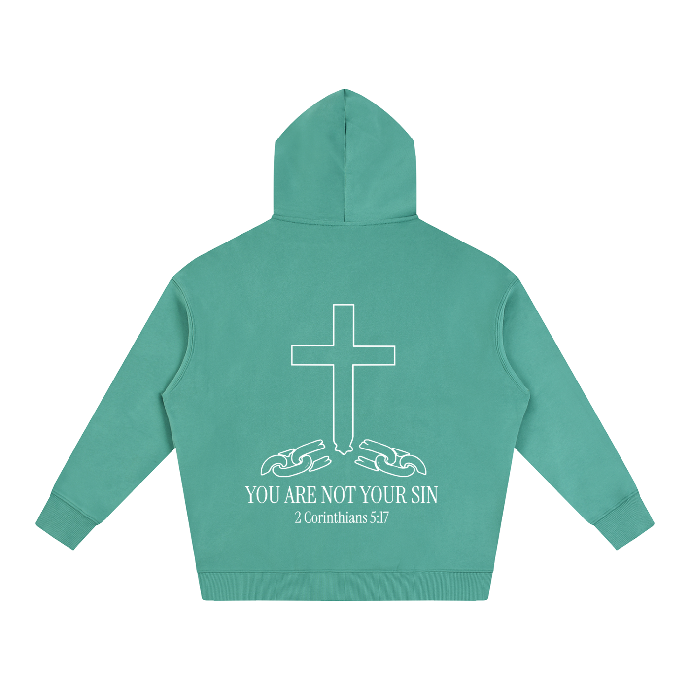Oversize Fleeced Hoodie: YOU ARE NOT YOUR SIN