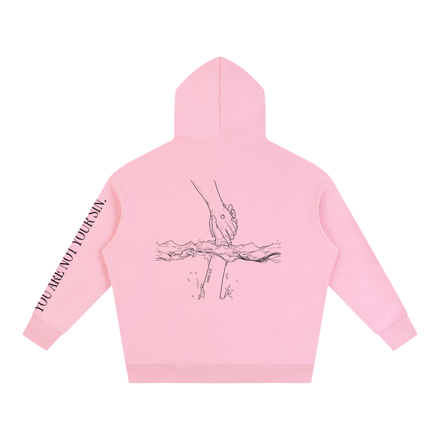 Oversize Fleeced Hoodie: Mental Health/Doubt