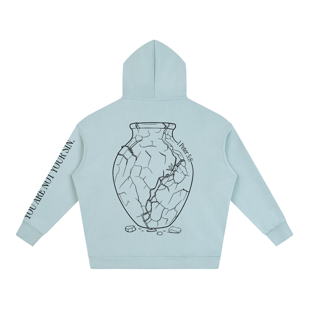 Oversize Fleeced Hoodie: Sobriety