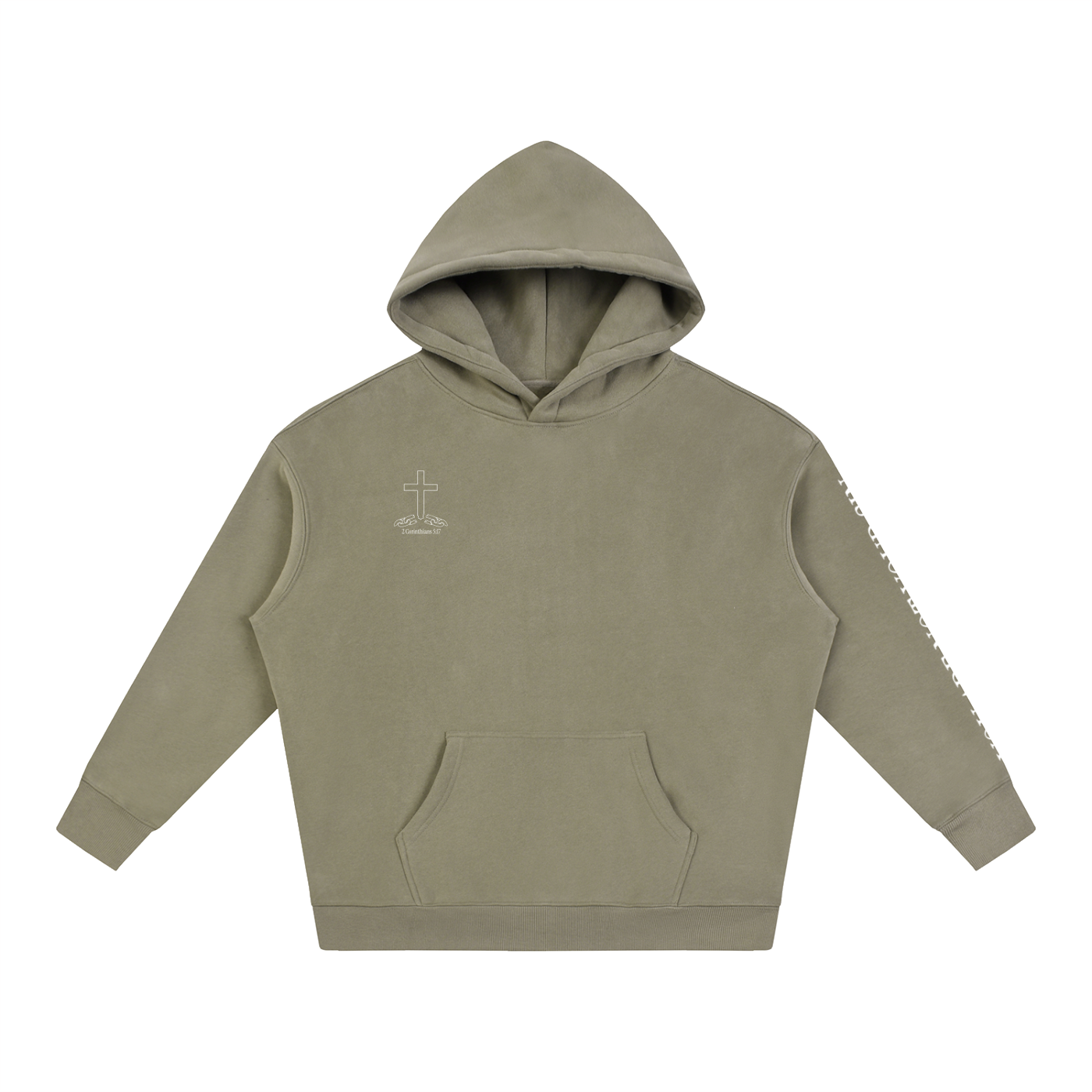 Oversize Fleeced Hoodie: Mental Health/Doubt