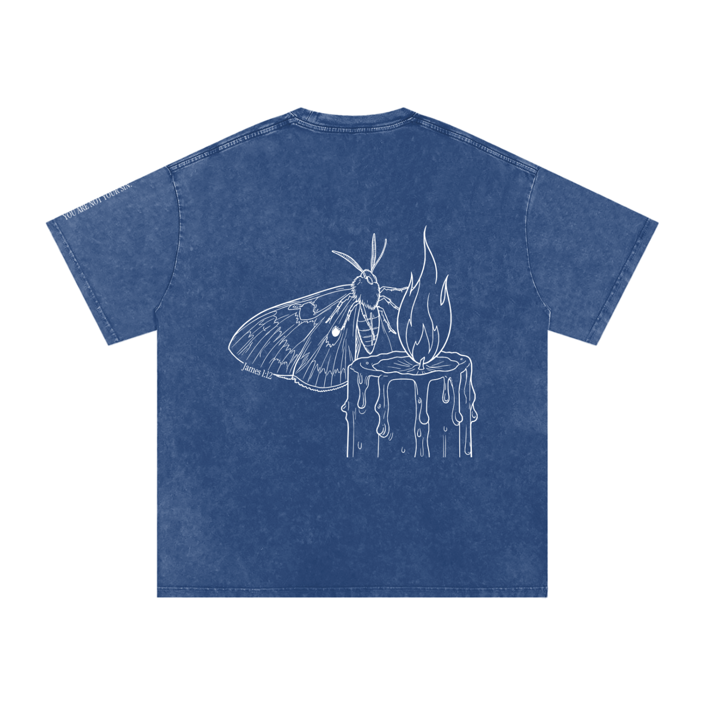 Snow Washed Oversized Cotton T-Shirt: Lust