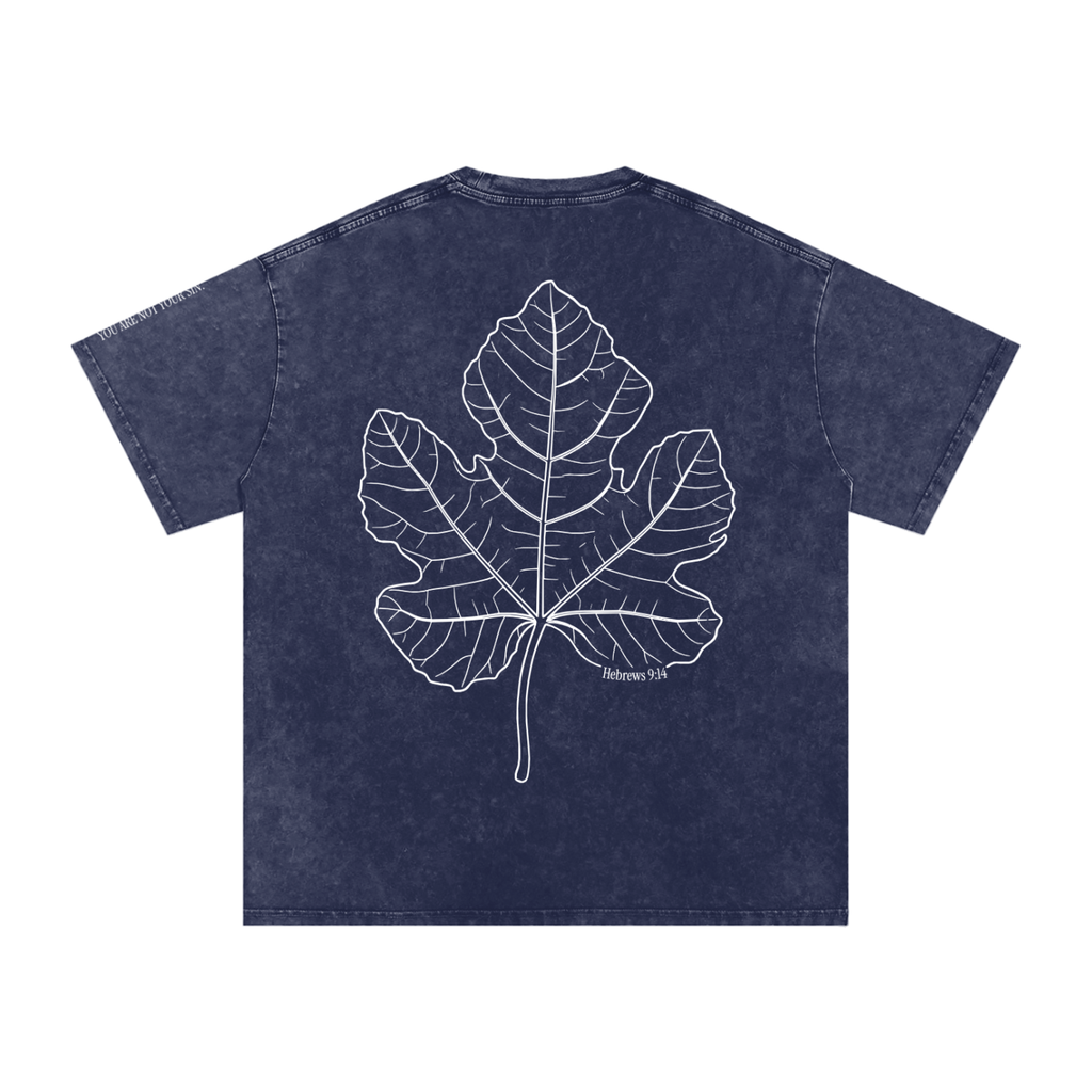 Snow Washed Oversized Cotton T-Shirt: Shame