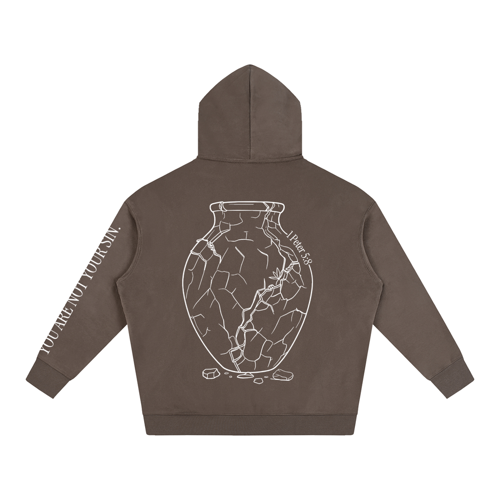 Oversize Fleeced Hoodie: Sobriety