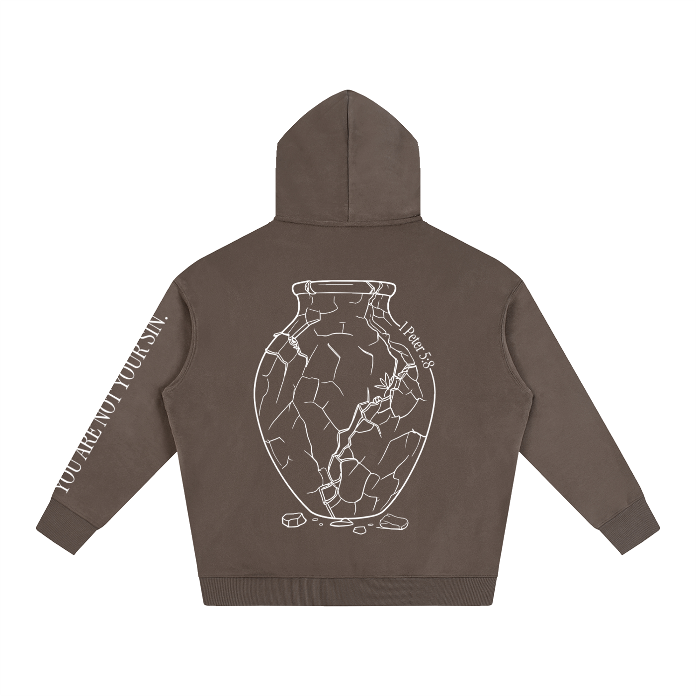 Oversize Fleeced Hoodie: Sobriety
