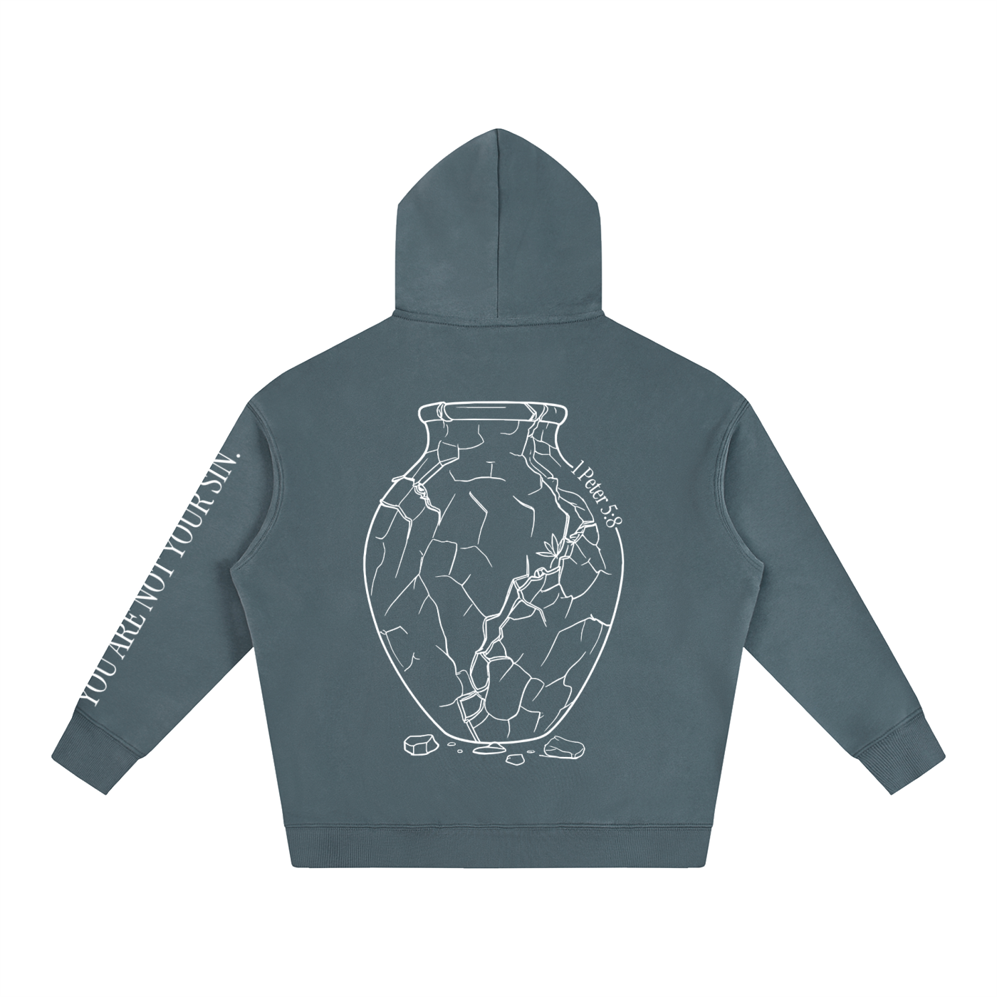 Oversize Fleeced Hoodie: Sobriety
