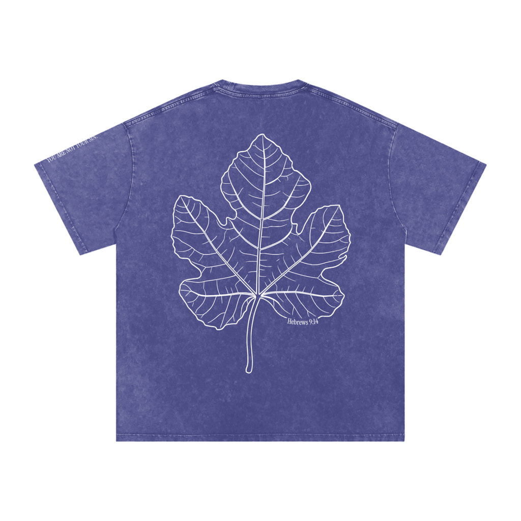 Snow Washed Oversized Cotton T-Shirt: Shame