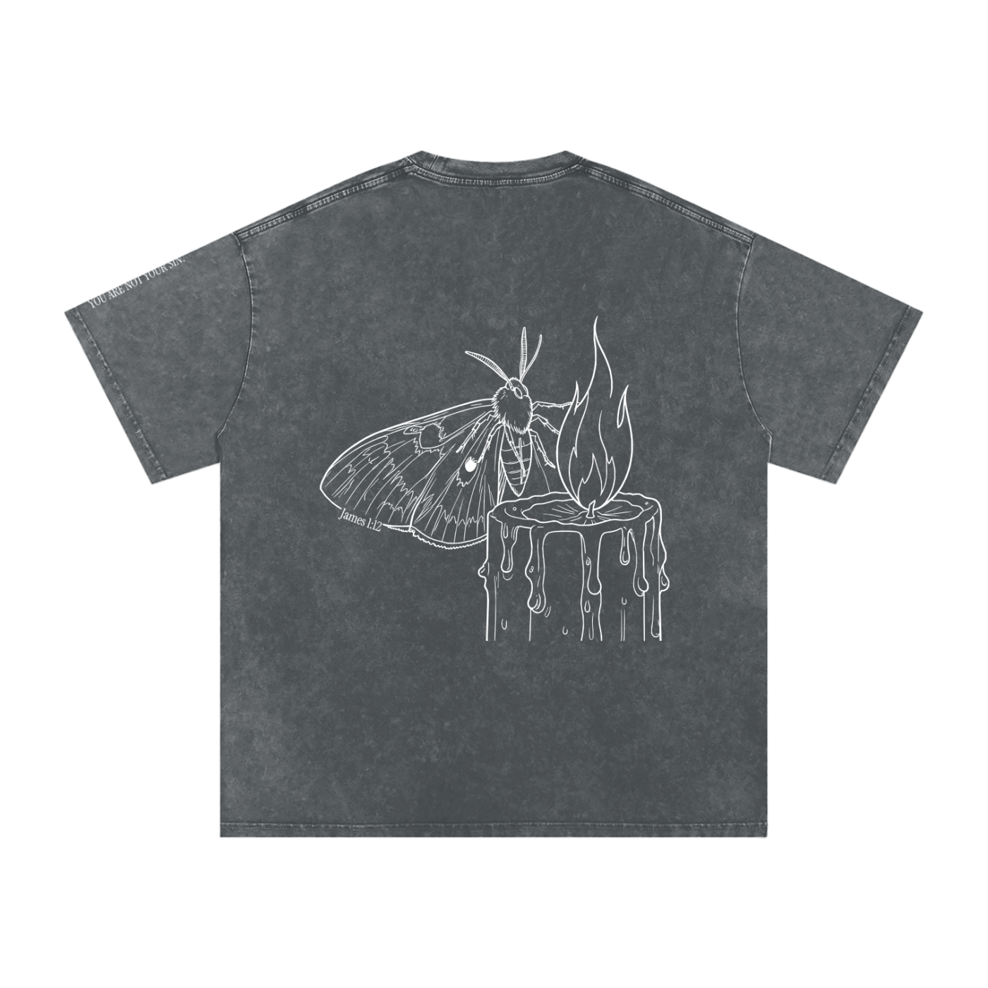 Snow Washed Oversized Cotton T-Shirt: Lust