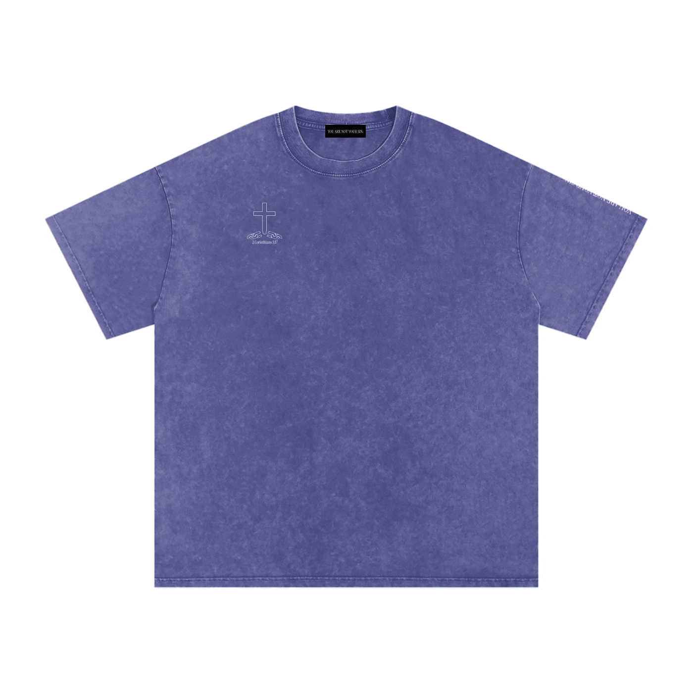 Mental Health/Doubt Collection: Snow Washed Oversized Cotton T-Shirt