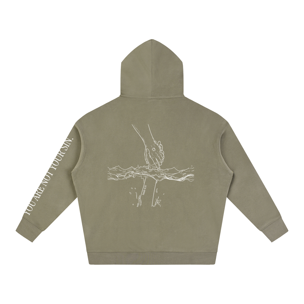 Oversize Fleeced Hoodie: Mental Health/Doubt