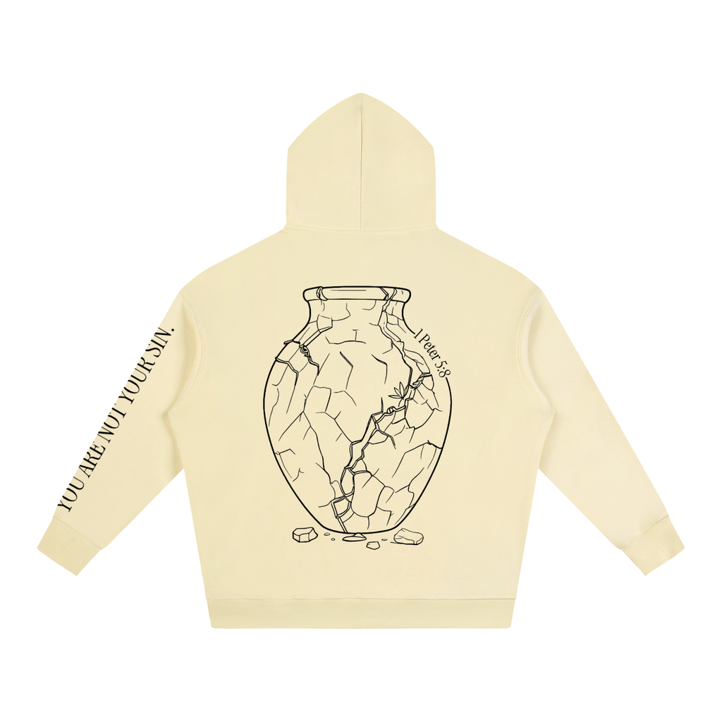 Oversize Fleeced Hoodie: Sobriety