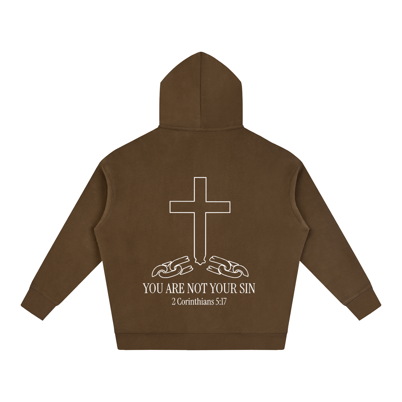 Oversize Fleeced Hoodie: YOU ARE NOT YOUR SIN
