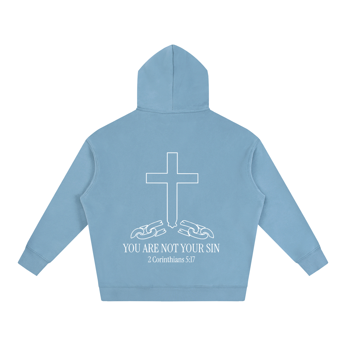 Oversize Fleeced Hoodie: YOU ARE NOT YOUR SIN