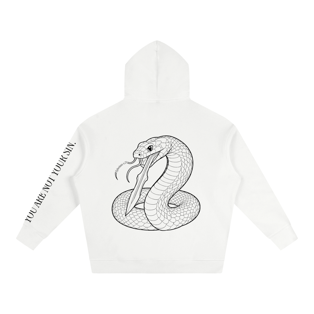 Oversize Fleeced Hoodie: Sins of the Tongue