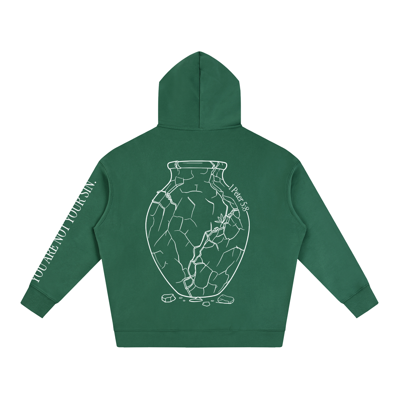 Oversize Fleeced Hoodie: Sobriety
