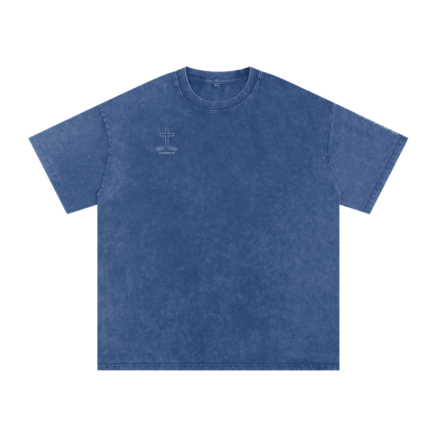 Snow Washed Oversized Cotton T-Shirt: Shame