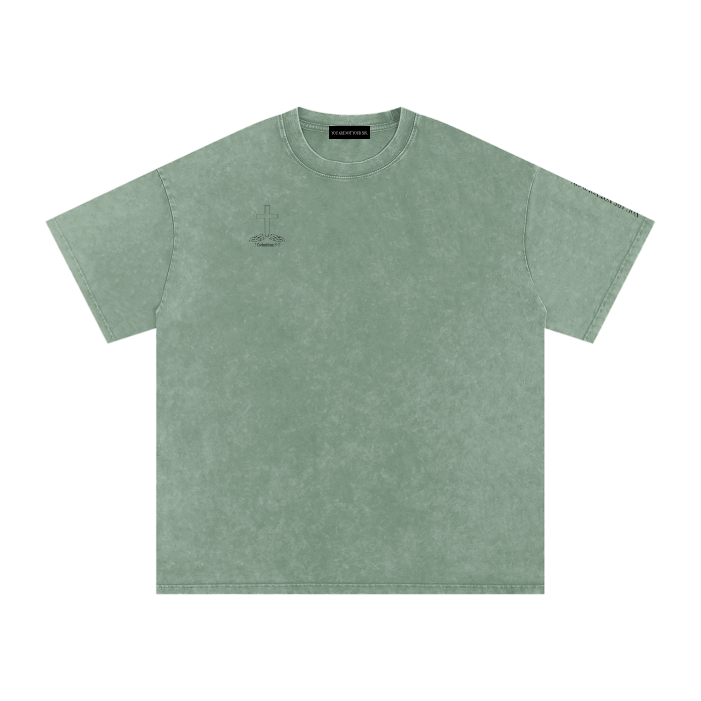 Sins of the Tongue Collection: Snow Washed Oversized Cotton T-Shirt