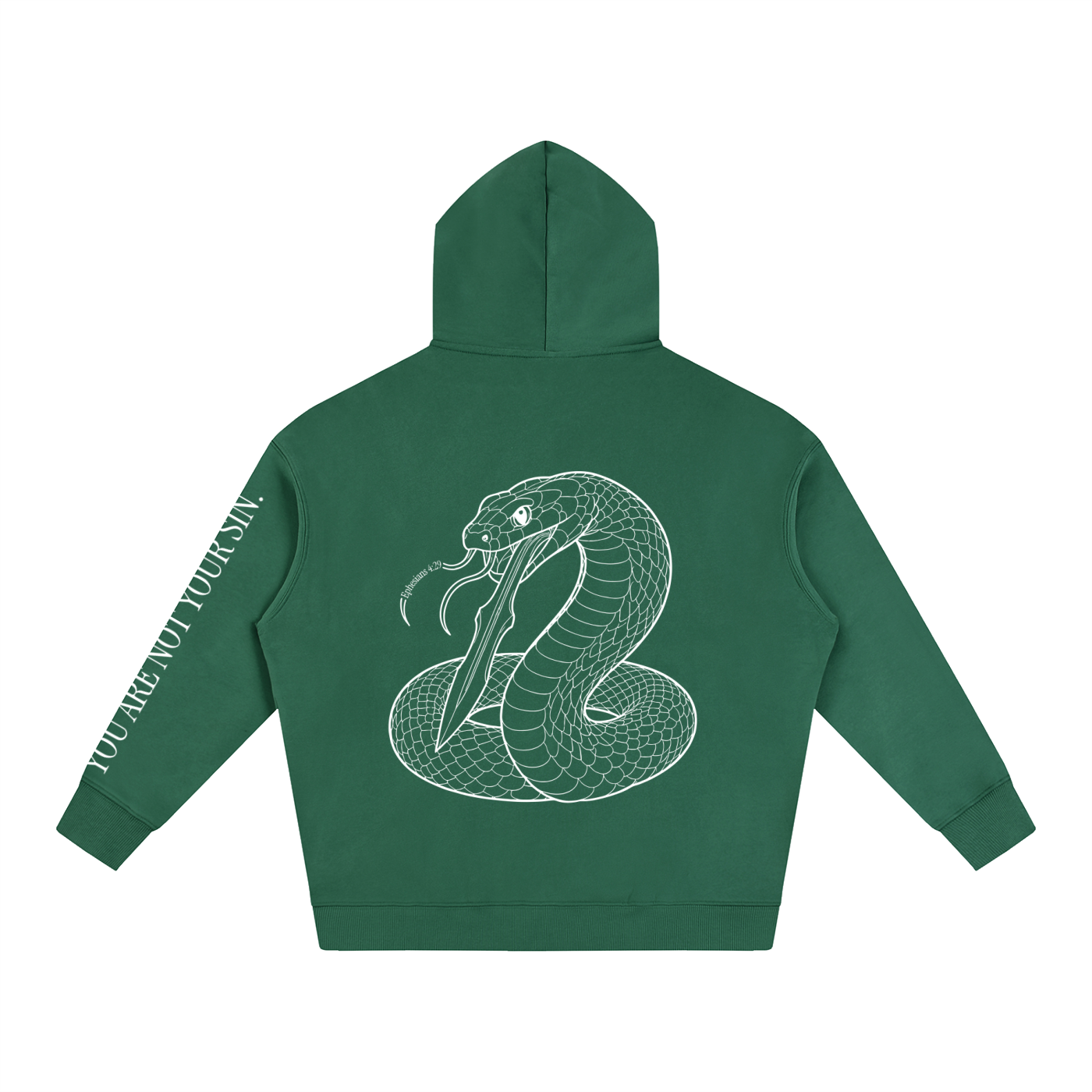 Oversize Fleeced Hoodie: Sins of the Tongue