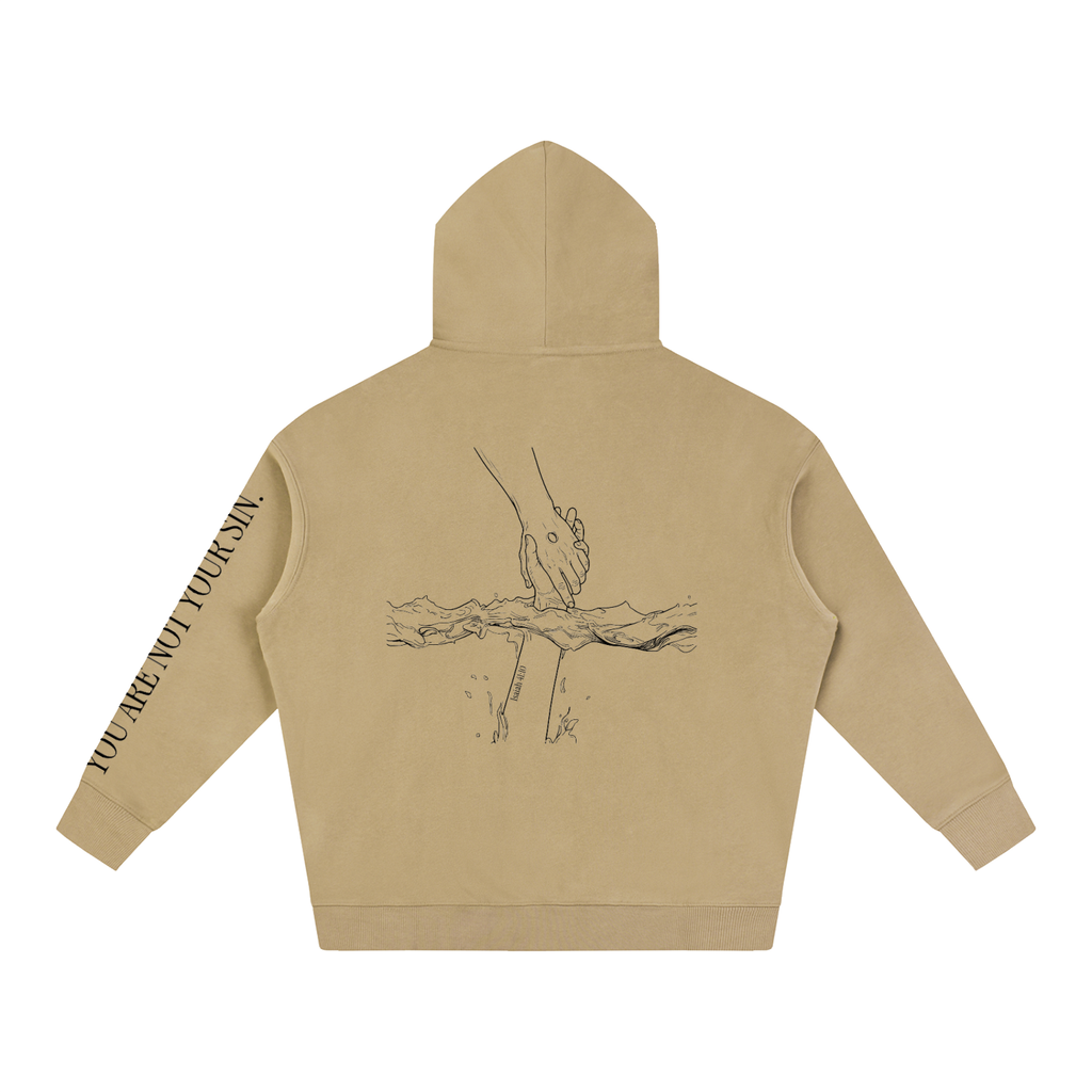 Oversize Fleeced Hoodie: Mental Health/Doubt