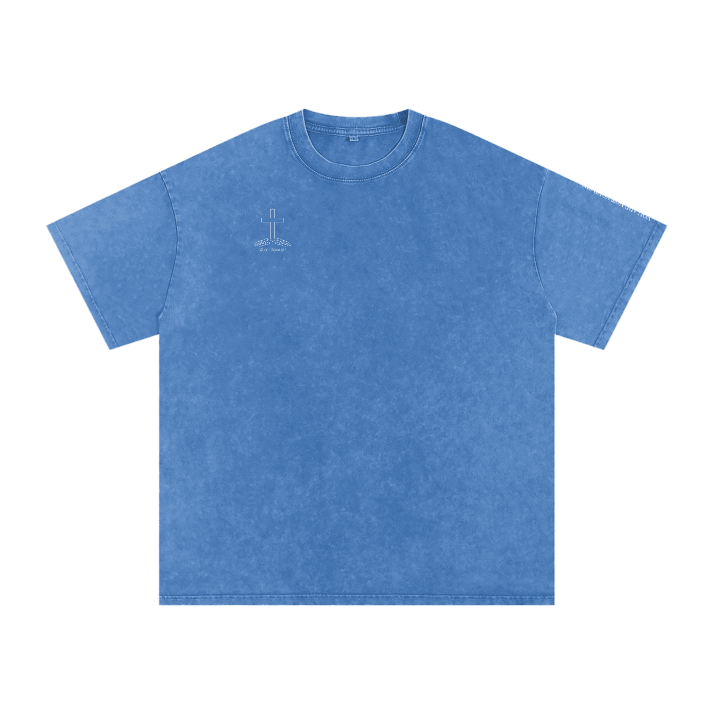 Snow Washed Oversized Cotton T-Shirt: Sobriety