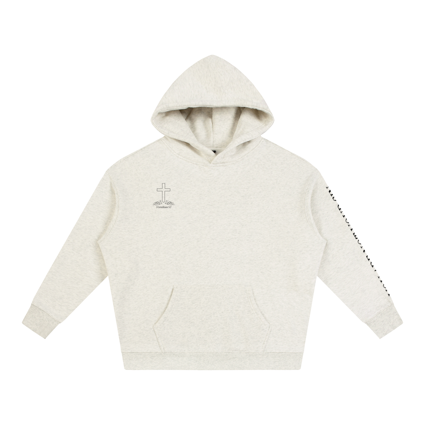 Oversize Fleeced Hoodie: Sins of the Tongue