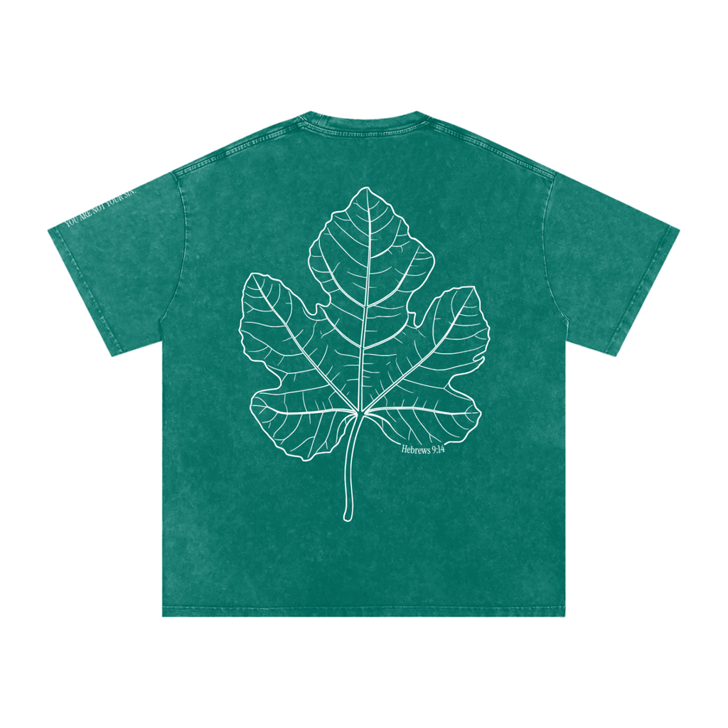 Snow Washed Oversized Cotton T-Shirt: Shame