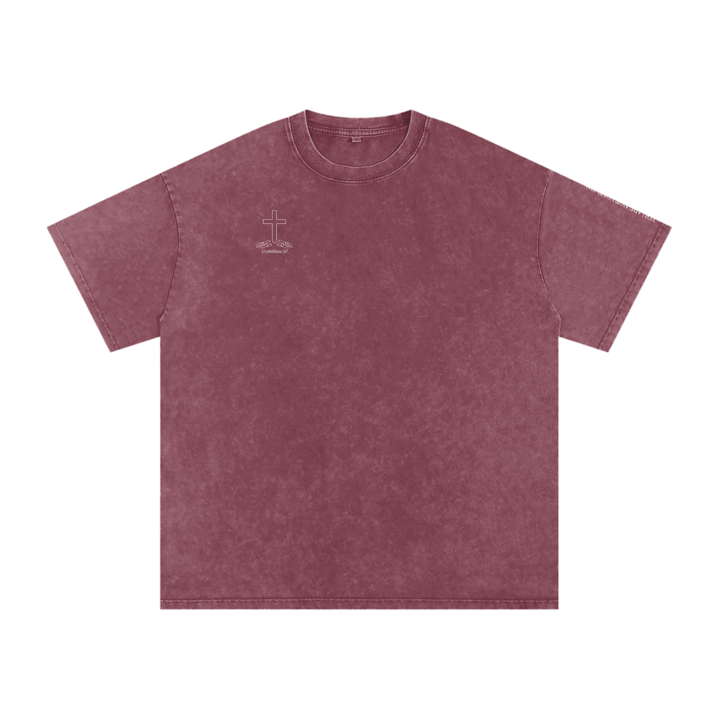 Snow Washed Oversized Cotton T-Shirt: Shame