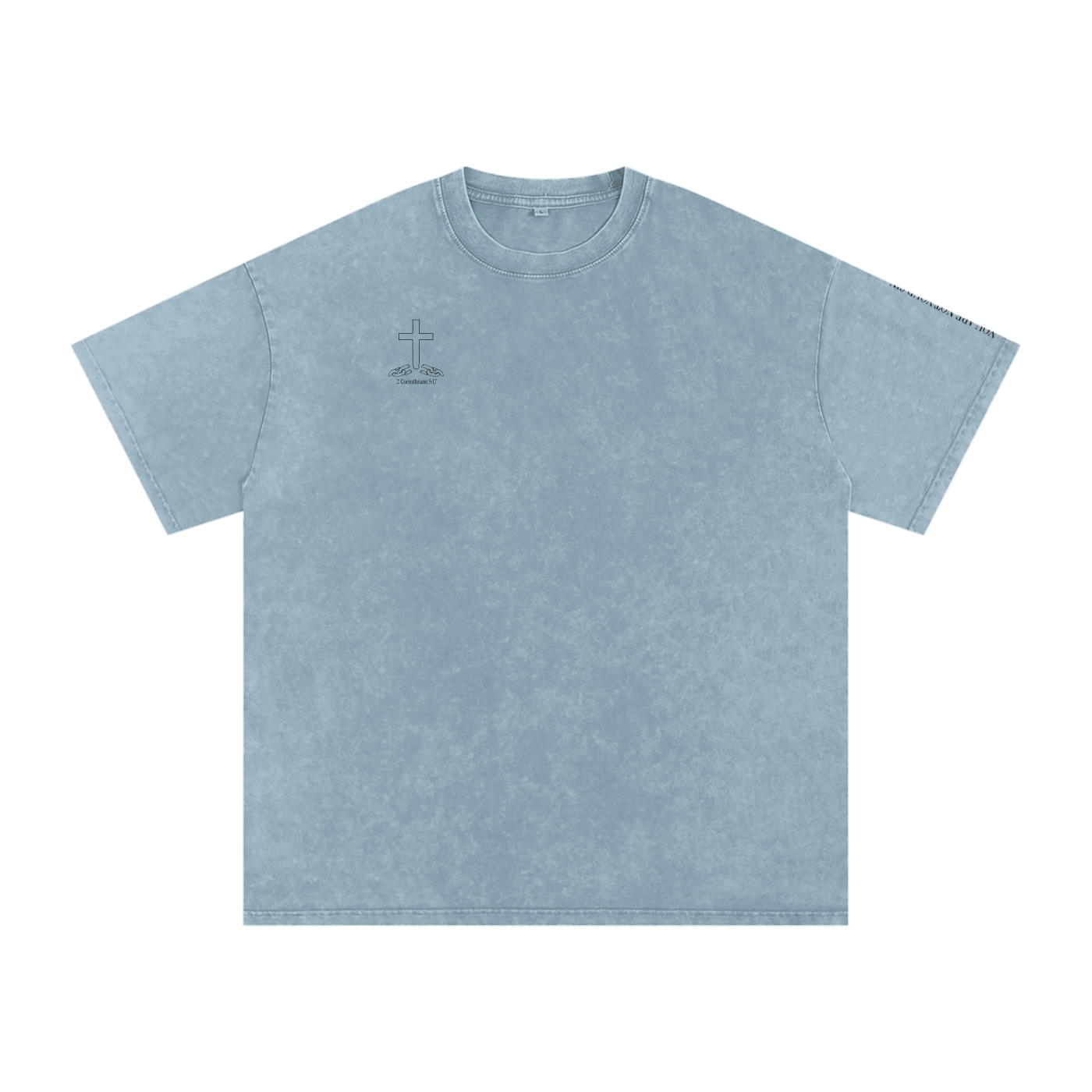 Snow Washed Oversized Cotton T-Shirt: Shame