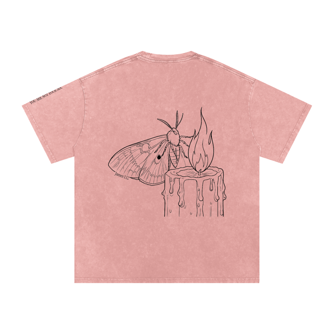 Snow Washed Oversized Cotton T-Shirt: Lust