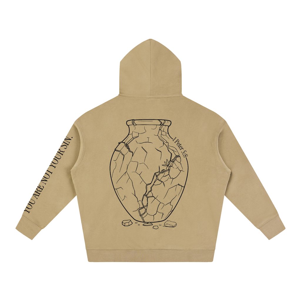 Oversize Fleeced Hoodie: Sobriety