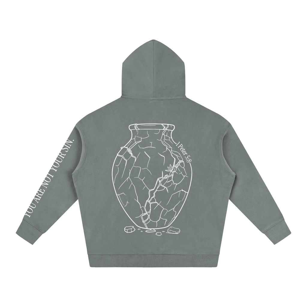 Oversize Fleeced Hoodie: Sobriety