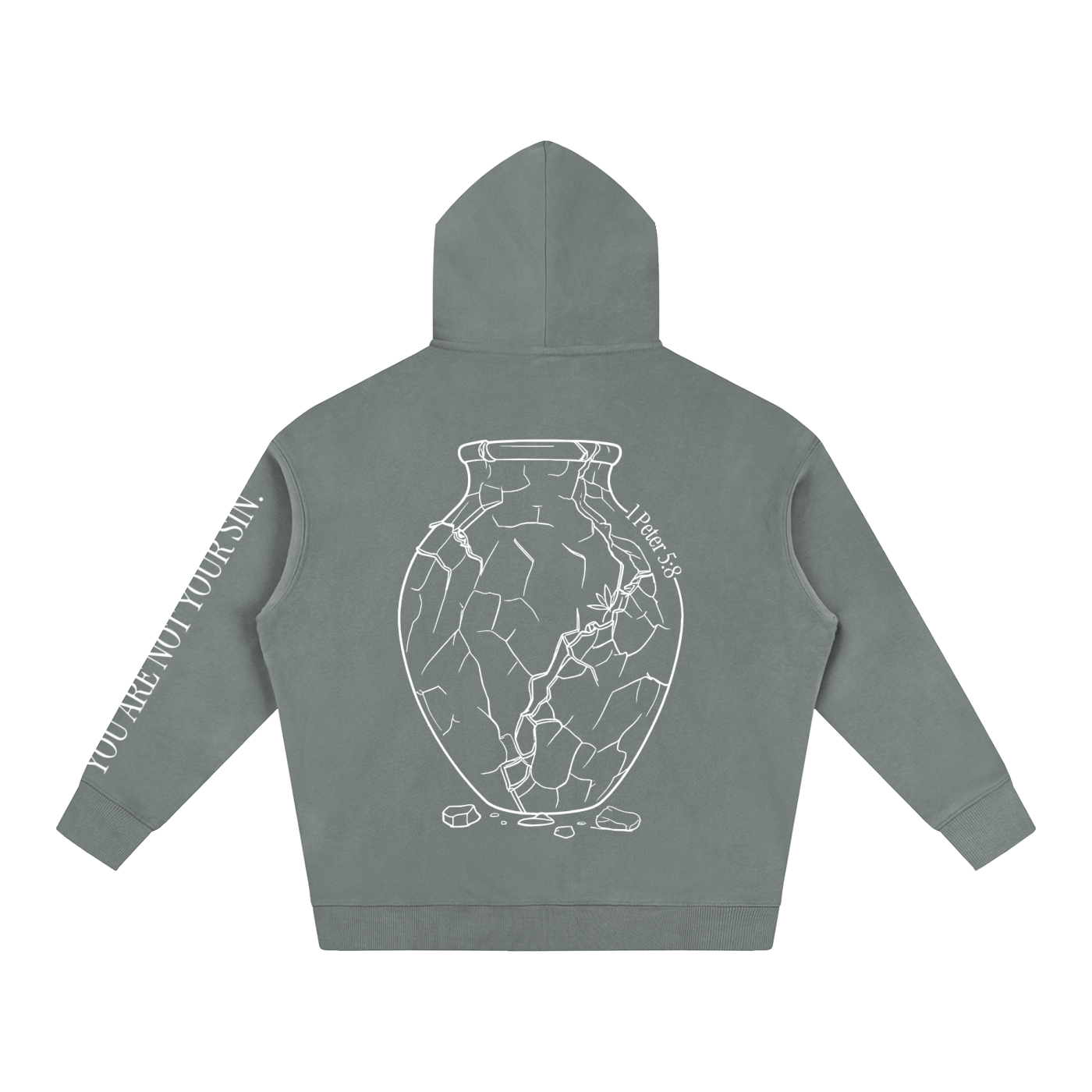 Oversize Fleeced Hoodie: Sobriety