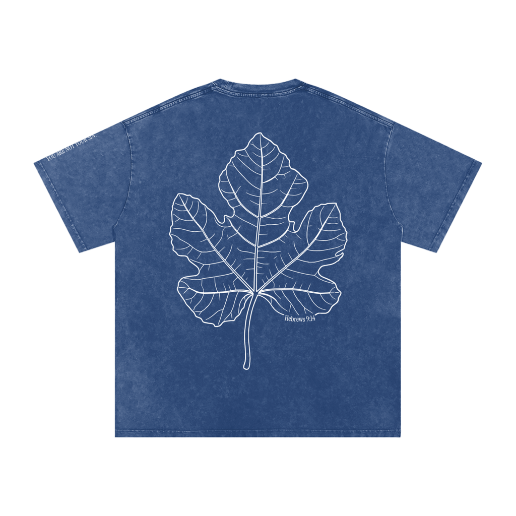 Snow Washed Oversized Cotton T-Shirt: Shame
