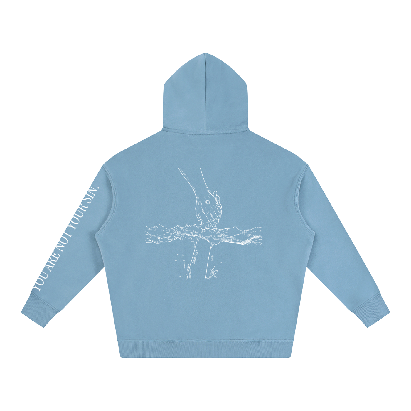 Oversize Fleeced Hoodie: Mental Health/Doubt