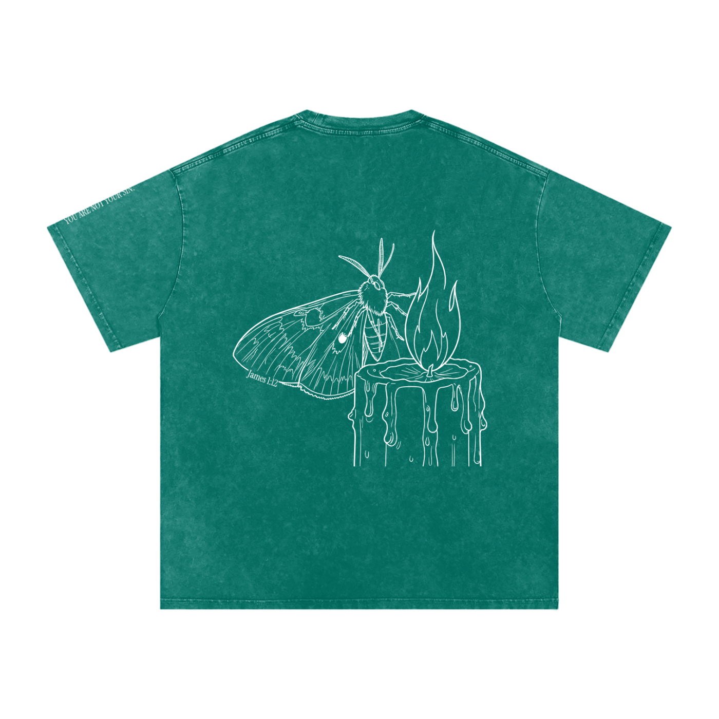 Snow Washed Oversized Cotton T-Shirt: Lust